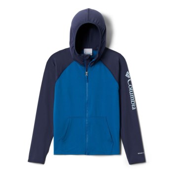 Columbia Sandy Shores Full-Zip, Sudaderas Con Capucha Azul Marino Para Niño | 942508-JIZ